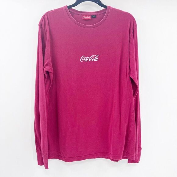 Coca Cola Other - Coca-Cola Unisex Red Coca Cola Graphic T Shirt Long Sleeve Size Small